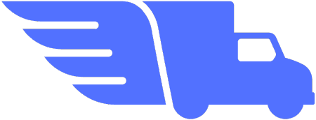 An animated van driving across the screen